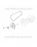 ENGINE, DRIVE PULLEY AND DRIVE BELT
