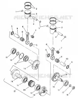 PISTON   CRANKSHAFT CLASSIC / 0930864 AND  CLASSIC TOURING / 0930865 (4922952295037A)