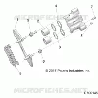 BRAKES, REAR CALIPER