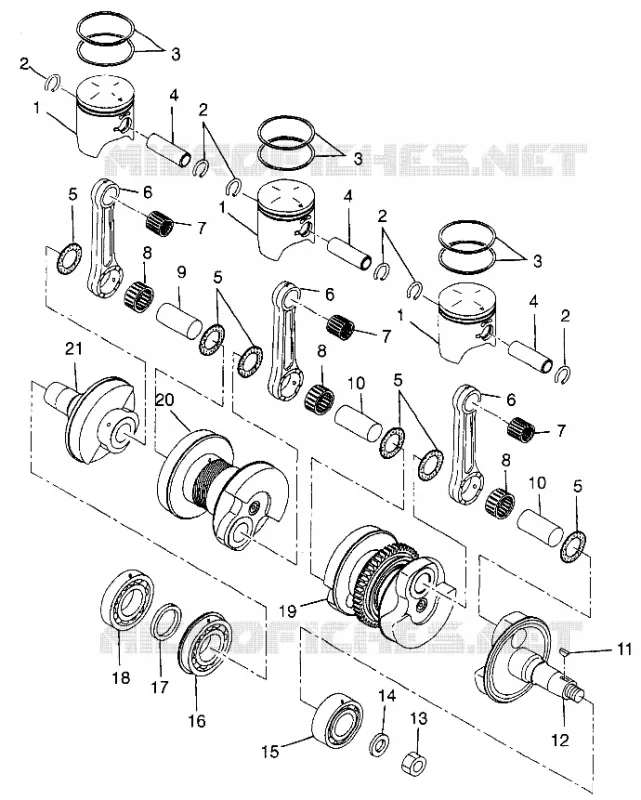 PISTON   CRANKSHAFT
