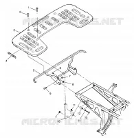 REAR RACK MOUNTING XPRESS 300 W969530 AND XPRESS 400 W969540 (4935923592A008)