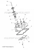 ENGINE, VALVE COVER