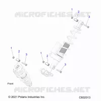 SUSPENSION, SHOCK MOUNTING, REAR SUSP.