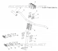 UPPER STEERING   HANDLEBAR ASM.