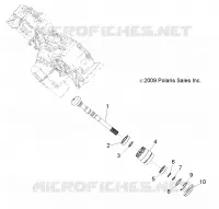 DRIVE TRAIN, MAIN GEARCASE OUTPUT SHAFT