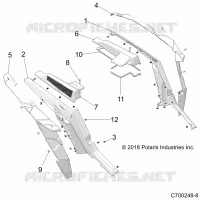 REAR BODYWORK FENDERS AND BEZELS- Z22NAE99FK/NK (C700248-8)
