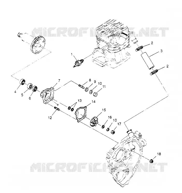 WATER PUMP SCRAMBLER W957840 (4927252725D001)