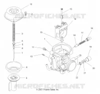 ENGINE, CARBURETOR, UPPER