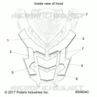 HOOD FOAM/FIBER