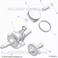 ENGINE, CRANKSHAFT, PISTON AND BALANCE SHAFT
