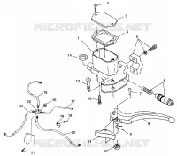 CONTROLS-MASTER CYLINDER/BRAKE LINE SPORT 400L W98BA38C (4947234723B009)
