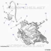 DRIVE TRAIN, MAIN GEARCASE MOUNTING