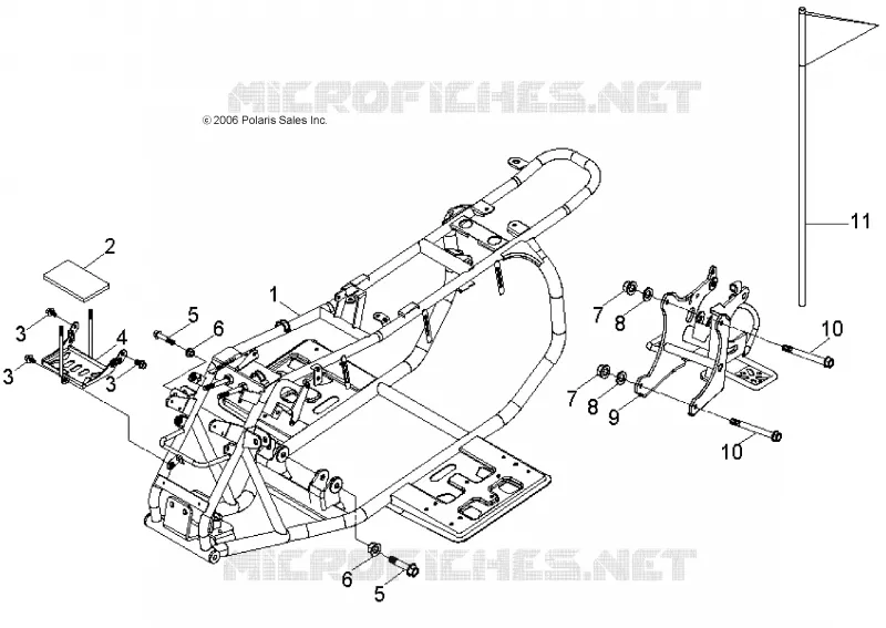 CHASSIS, FRAME AND SWING ARM