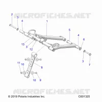 SUSPENSION, FRONT TORQUE ARM
