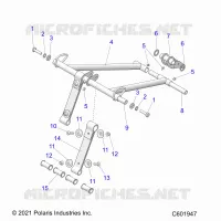SUSPENSION, FRONT TORQUE ARM