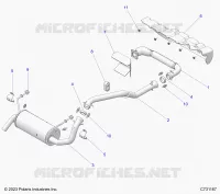 ENGINE, EXHAUST SYSTEM