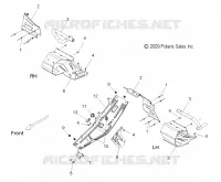 CHASSIS, CLUTCH GUARD AND FOOTRESTS