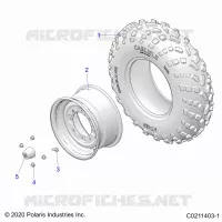 WHEELS, FRONT TIRE