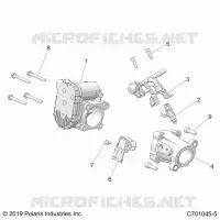 ENGINE, THROTTLE BODY AND FUEL RAIL