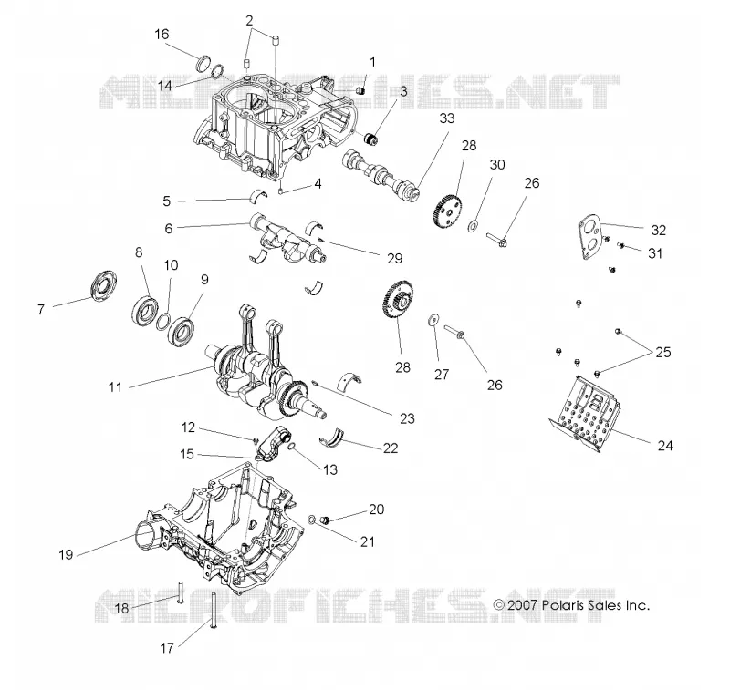 CRANKCASE AND CRANKSHAFT