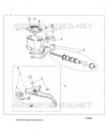 FRONT BRAKE BRAKE LEVER AND MASTER CYLINDER
