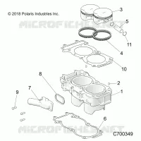 CYLINDER AND PISTON