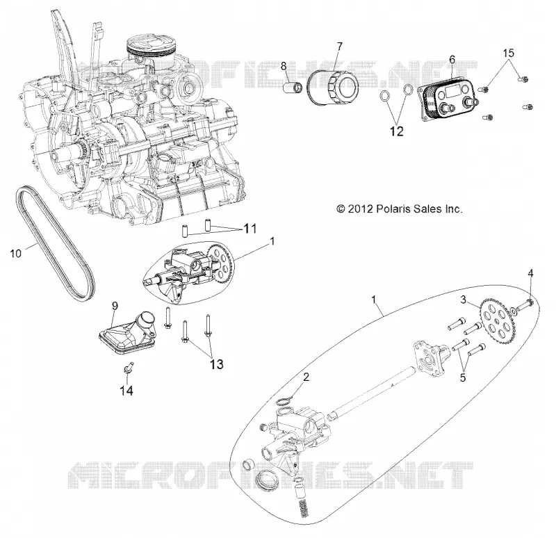 OIL PUMP AND OIL COOLER
