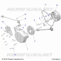 ENGINE, STATOR AND COVER