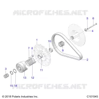 DRIVE TRAIN, SECONDARY CLUTCH