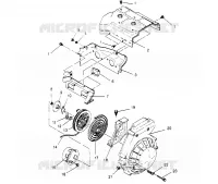 BLOWER HOUSING   RECOIL ASSEMBLY LITE 0953433, STARLITE 0953427  AND LITE D (4928902890D009)