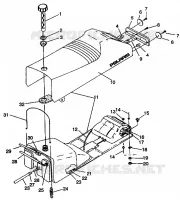 SEAT   GAS TANK ASSEMBLY 500 EFI E942774 AND  EFI SKS E942574 (49274127410003)