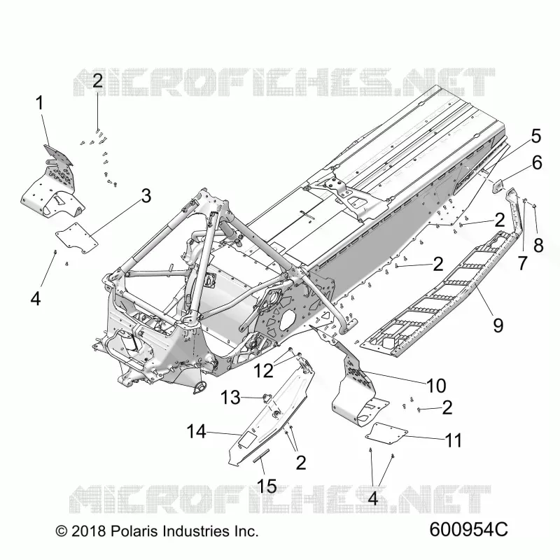 CHASSIS, CLUTCH GUARD/FOOTRESTS/RUNNING BOARDS