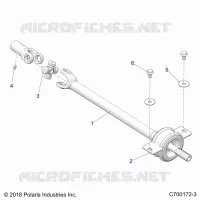 DRIVE TRAIN, MID PROP SHAFT
