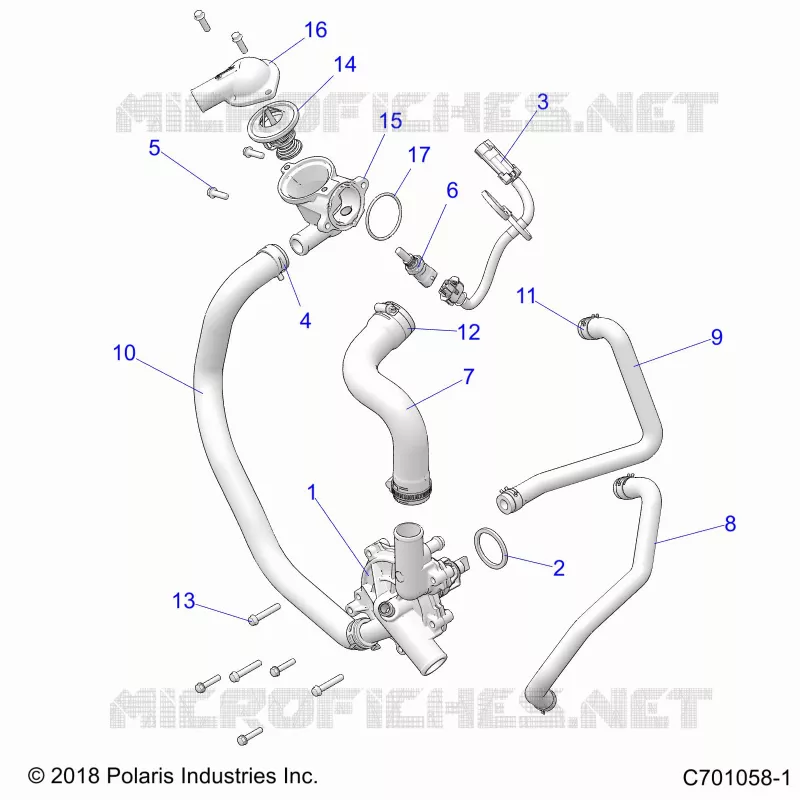 ENGINE, WATERPUMP AND BYPASS