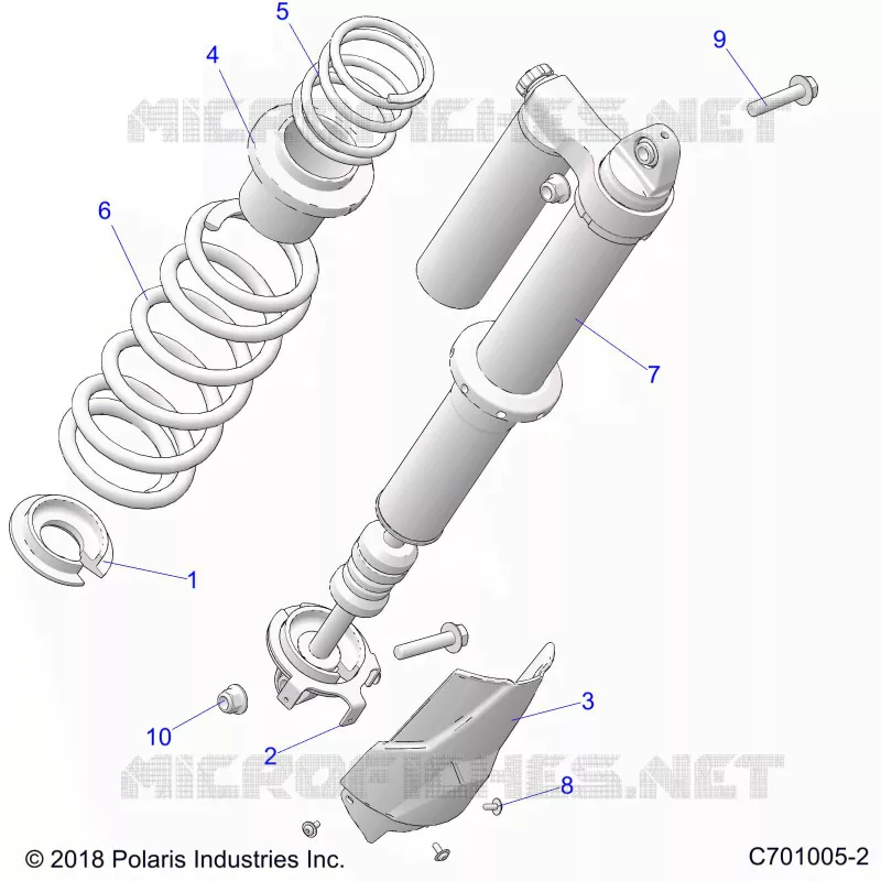 SUSPENSION, REAR SHOCK MOUNTING