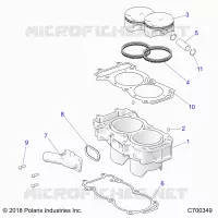 CYLINDER AND PISTON