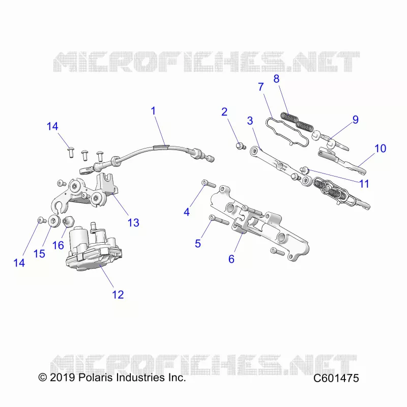 ENGINE, EXHAUST VALVE ASM. AND ACTUATOR