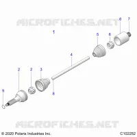 DRIVE TRAIN, REAR DRIVE SHAFT