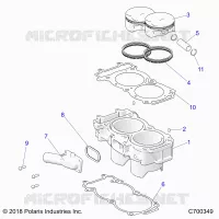 CYLINDER AND PISTON
