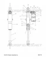 SUSPENSION, REAR SHOCK TRACK, HI LO ADJ., SNOW CHECK (7044383)