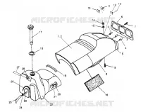 SEAT   GAS TANK ASSEMBLY 600 XCR 0951676 (4929132913A007)