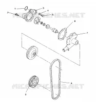 WATER PUMP WIDETRAK / 0932064 (4922982298032A)