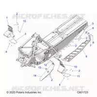 CHASSIS, CLUTCH GUARD/FOOTRESTS/RUNNING BOARDS