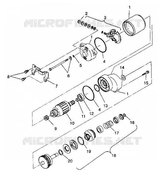 STARTING MOTOR 6X6 250 W938727 (4924092409045A)