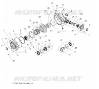 DRIVE TRAIN, FRONT GEARCASE INTERNAL COMPONENTS