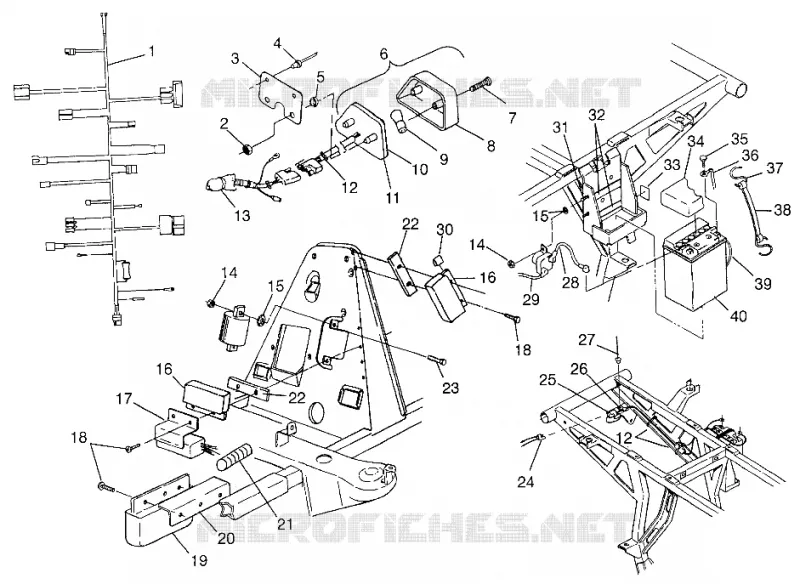 ELECTRICAL/TAILLIGHT MAGNUM 4X4 W97AC42A,  SWEDISH MAGNUM 4X4 S97AC42E AND (4940834083C008)