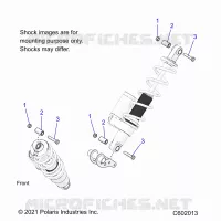 SUSPENSION, SHOCK MOUNTING, REAR SUSP.