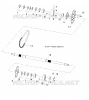 WHEELS, REAR AXLE