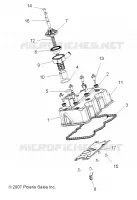 ENGINE, VALVE COVER