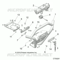 FRONT BUMPER, W/WINCH